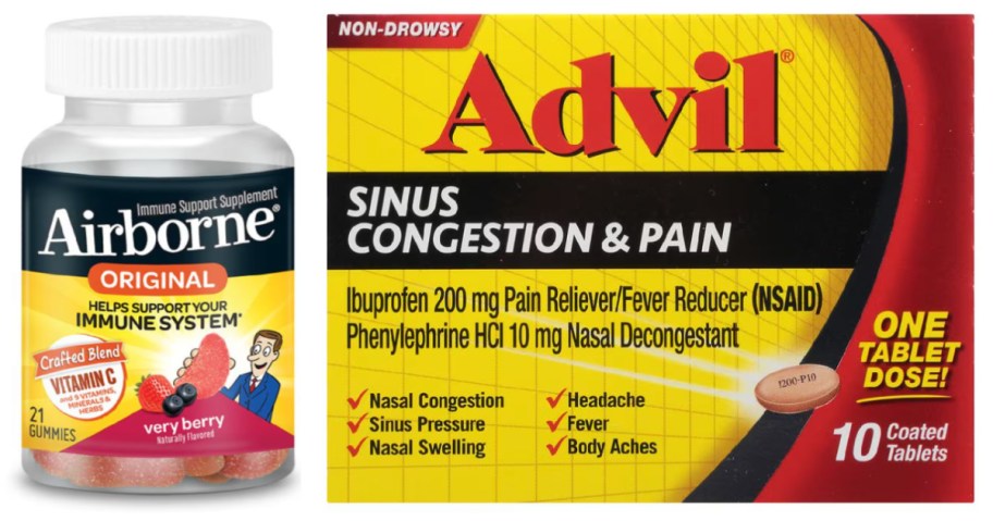 immune health tablets and sinus congestion pills