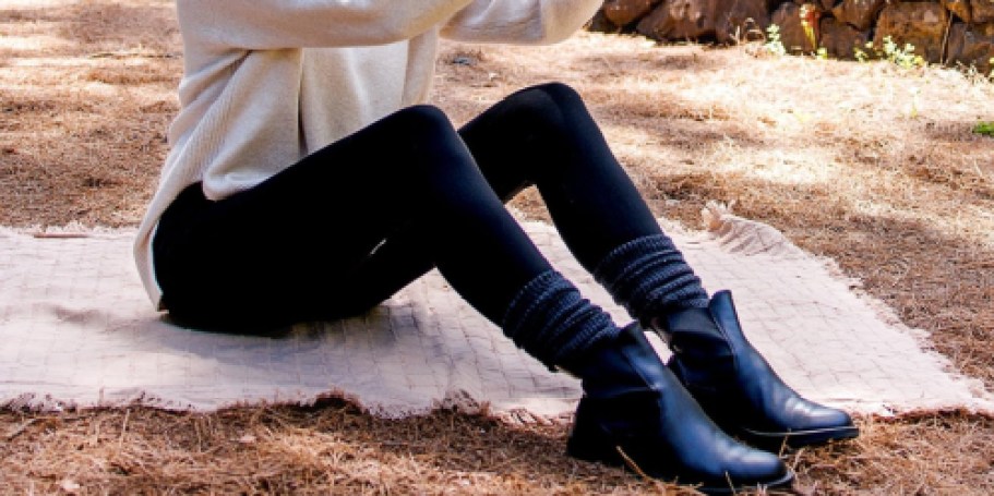 Women’s Fleece-Lined Leggings 2-Pack Just $8 on Amazon (That’s Only $4 per Pair!)