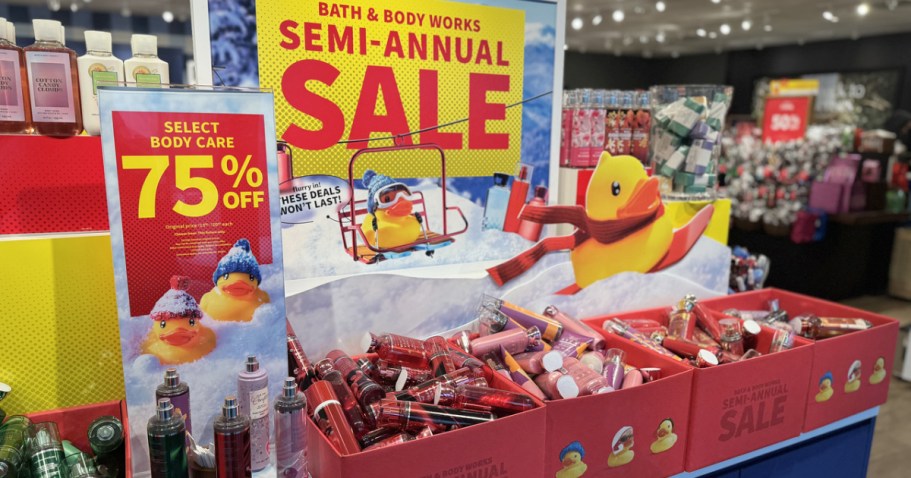 Bath & Body Works Semi-Annual Sale | Full-Size Body Care ONLY $3.95!