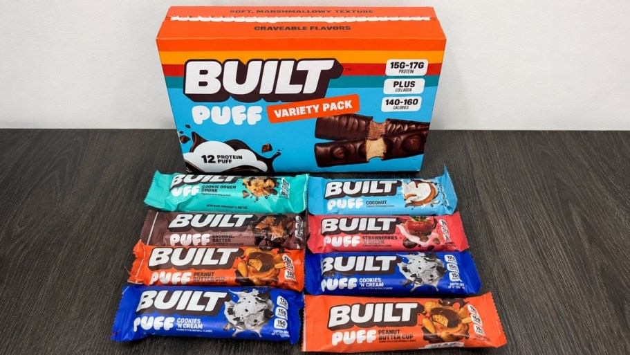 Buy 1, Get 1 FREE Built Puff Protein Bar 12-Counts on Amazon
