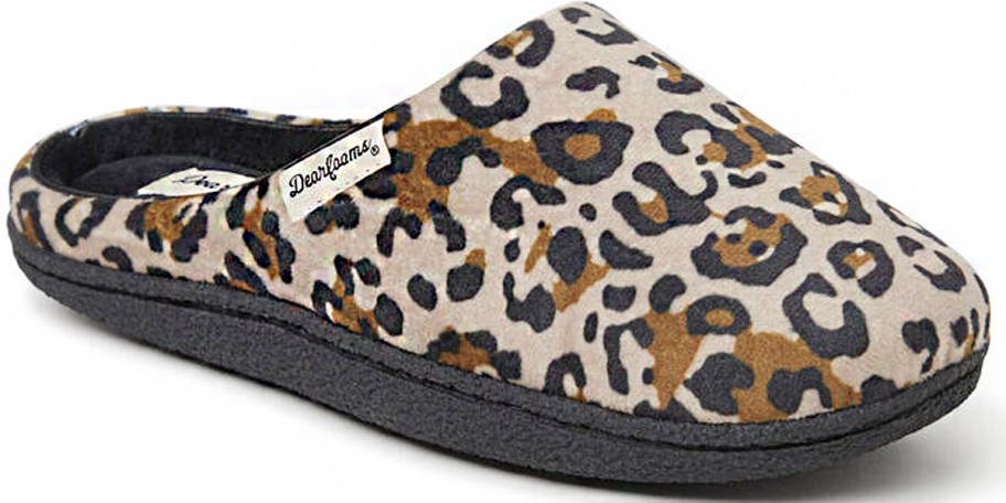 leopard print slipper