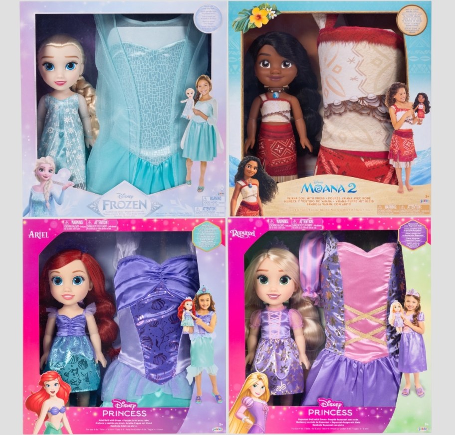 disney doll and dress costume playsets