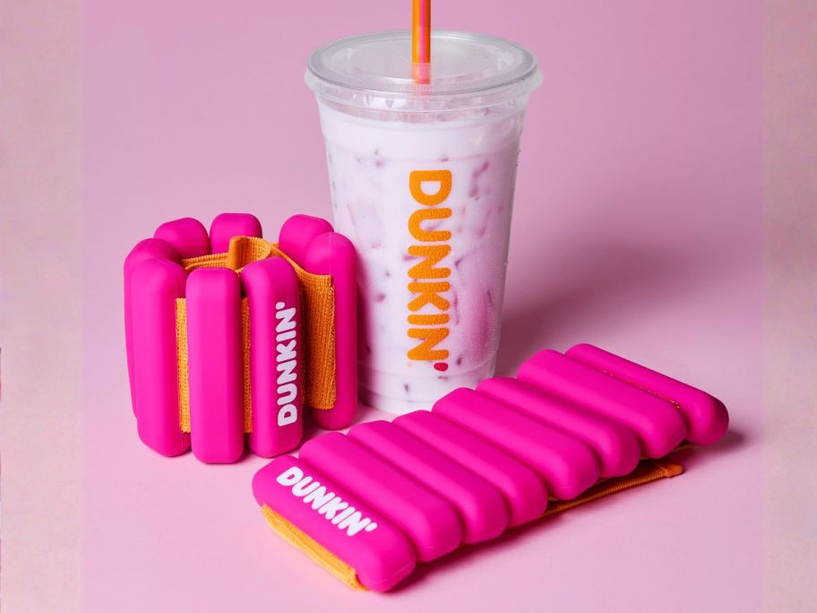 2-pound Bala Bangles with dunkin drink