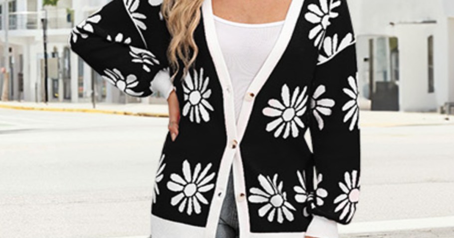 Women’s Floral Cardigan Only $11.91 on Amazon