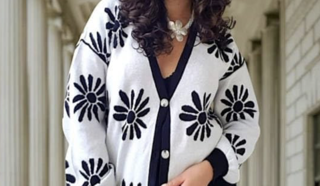 flower cardigan 