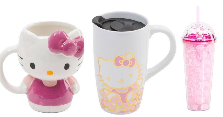 hello kitty mug stock images