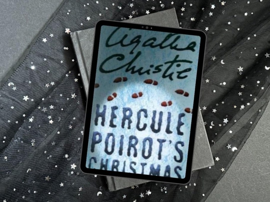 cover of Agatha Christie book on a Kindle