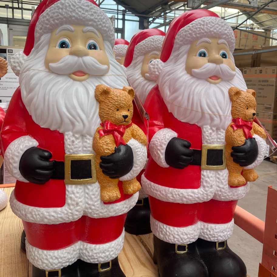 two santa blowmolds