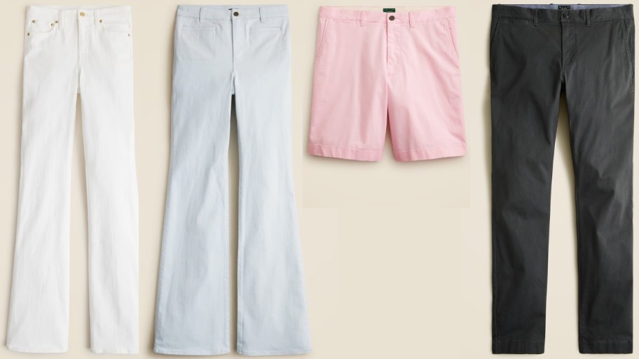 womens jean, pants, mens, shorts and pants