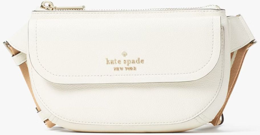 a white kate spade betl bag