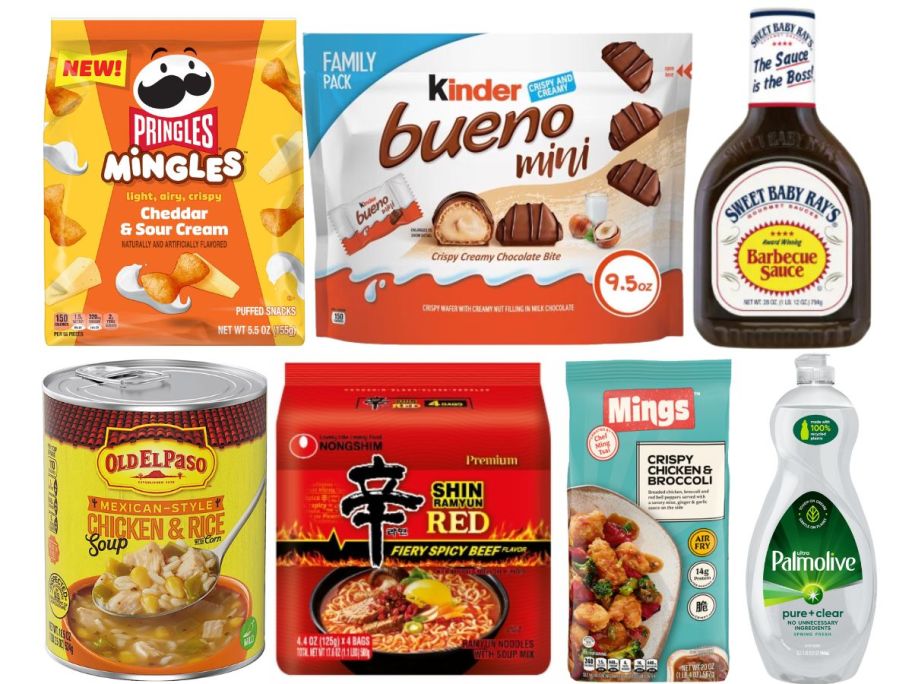 kroger mega sale deal items on white background