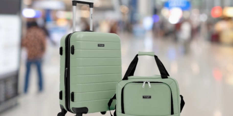 Wrangler 2-Piece Luggage Set $36.78 Shipped on Walmart.com (Reg. $140) | Has USB Ports & Cupholder