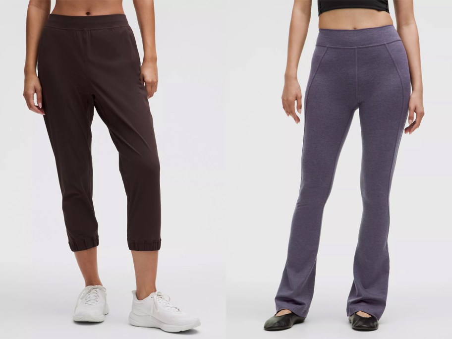 lululemon Women's Adapted State High-Rise Cropped Jogger and Soft Sueded Split-Hem High-Rise Mini-Flare Pant