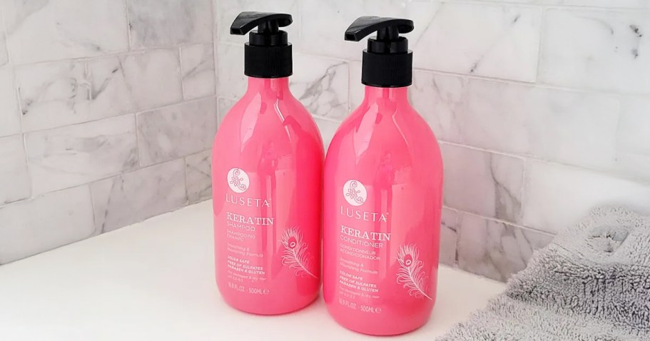 Luseta Keratin Shampoo & Conditioner Set Just $15.59 Shipped on Amazon | Restores Dry & Damaged Hair