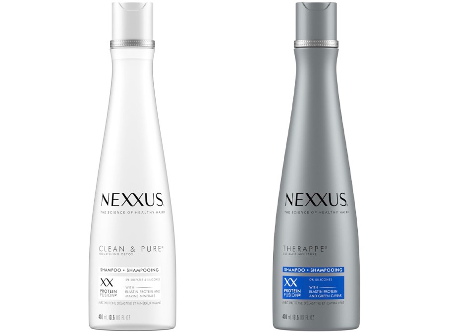 nexxus shampoo and conditioner bottles 