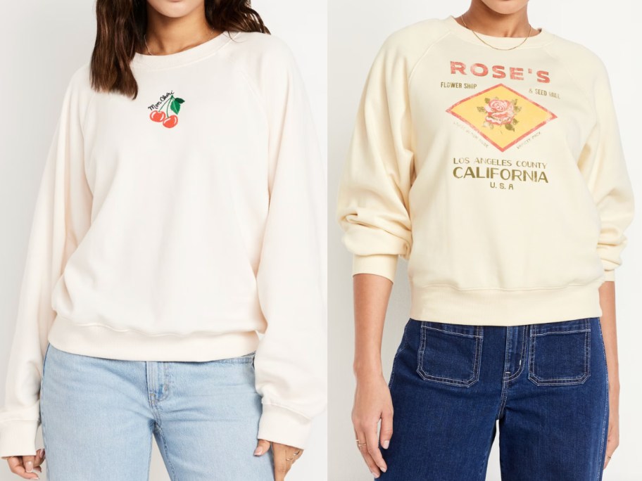 Women's Cherry and Rose Sweatshirt