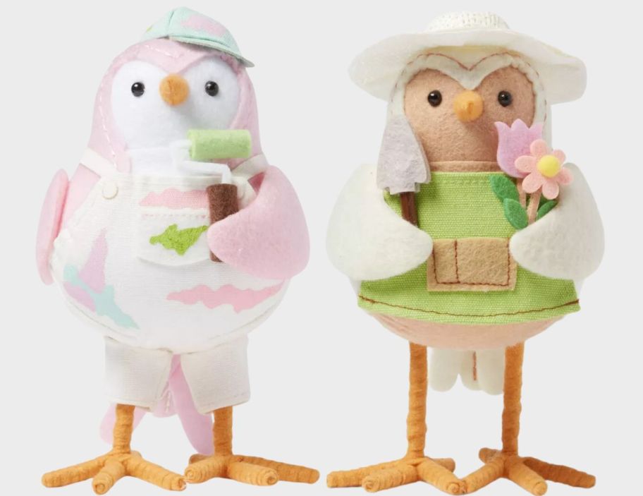 Two Easter Feather Friends reconsider the image