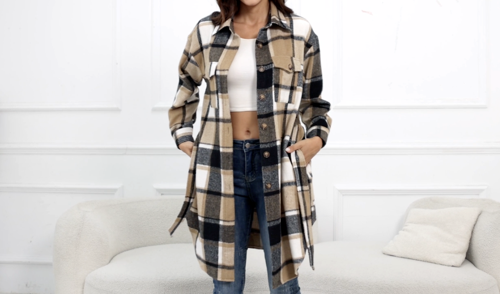 plaid shacket 