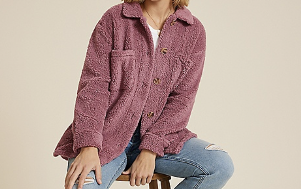 pink sherpa jacket