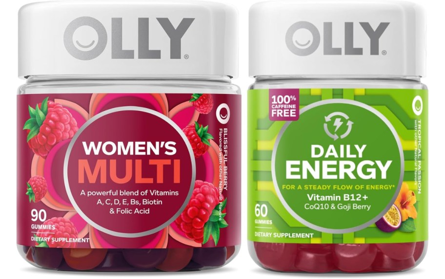 stock image of OLLY Women’s Perfect Multi and daily energy Bundle