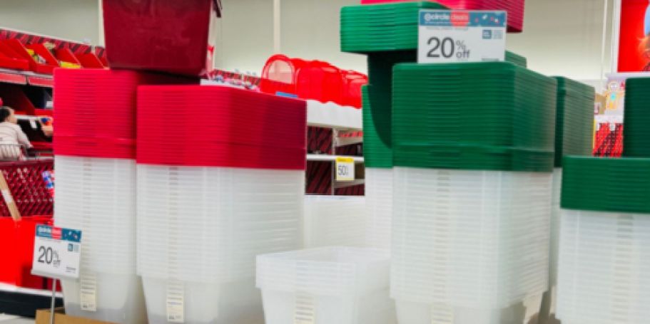 Target Storage Bins & Totes from $3 (Including Ornament Storage)