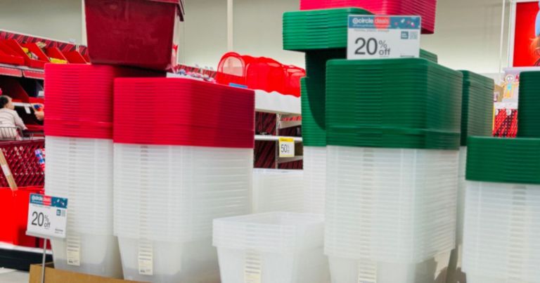 Target Storage Area Target Storage Bins & Totes from $3 (Including Ornament Storage) | Hip2Save