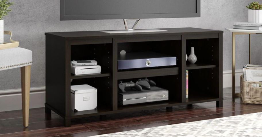tv stand in living room