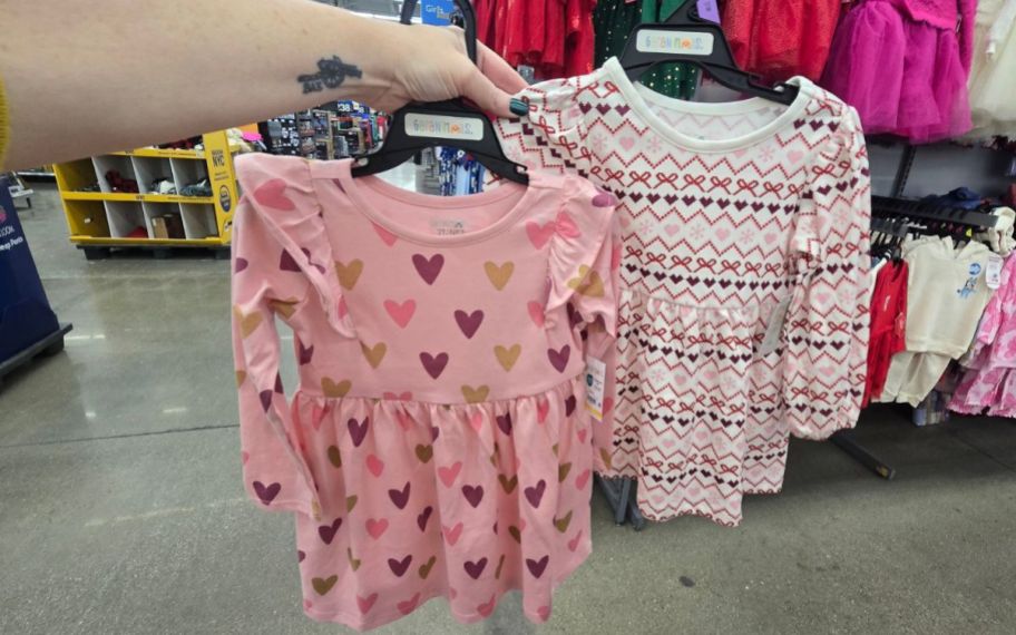 hand holding valentines day dresses