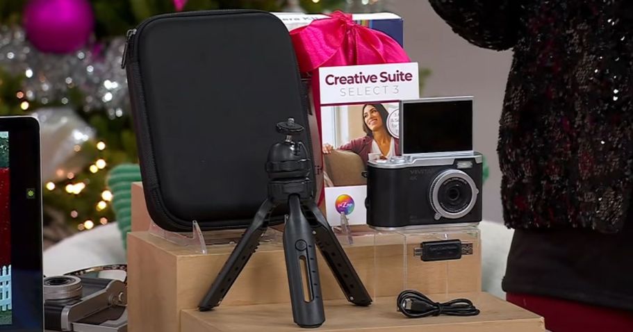 Vivitar Camera w/ 8x Digital Zoom & Flip-Out Screen & Kit Only $44.99 Shipped ($345 Value!)