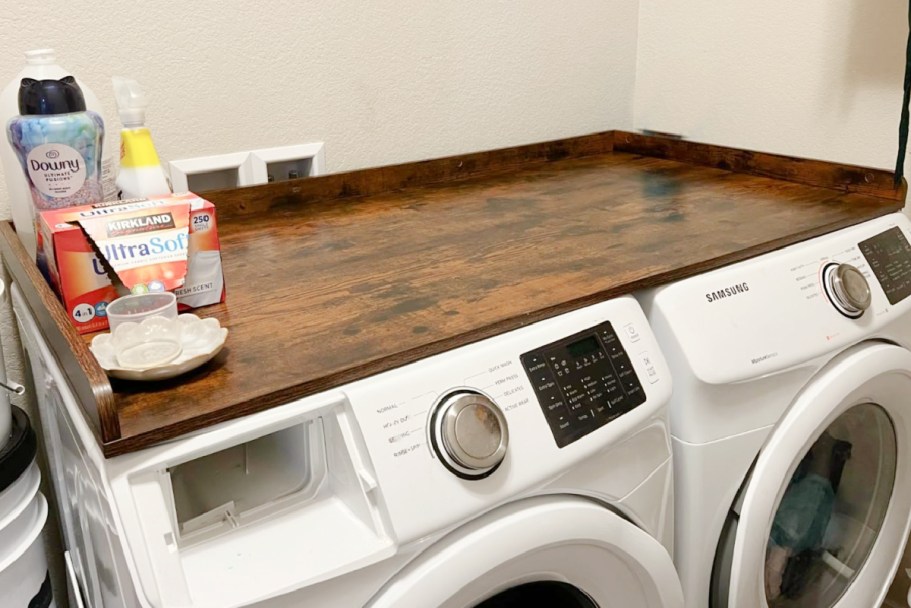 Upgrade Your Laundry Room: 4 Affordable Washer & Dryer Countertops from $14.99 on Amazon