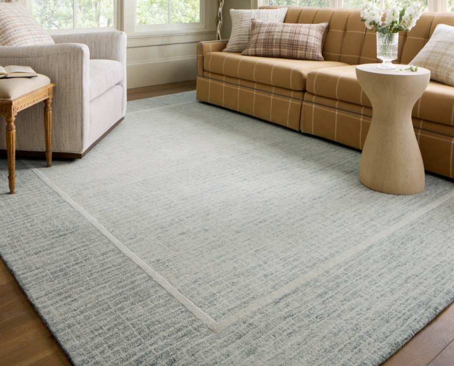 teal grey area rug