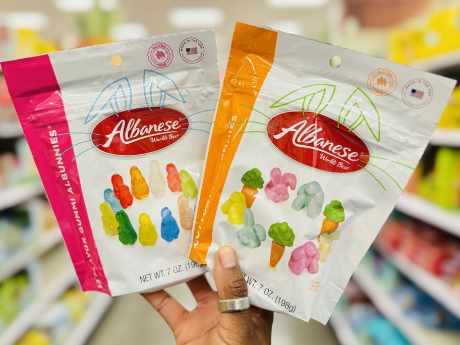 albanese 7oz bags of easter bunny and cottontail gummies