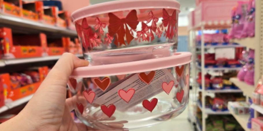 NEW Anchor Hocking Valentine’s Day Glass Food Containers from $5.99 on Target.com