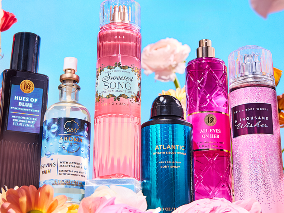 Bath and Body Works Body Mists and Fragrance Sprays