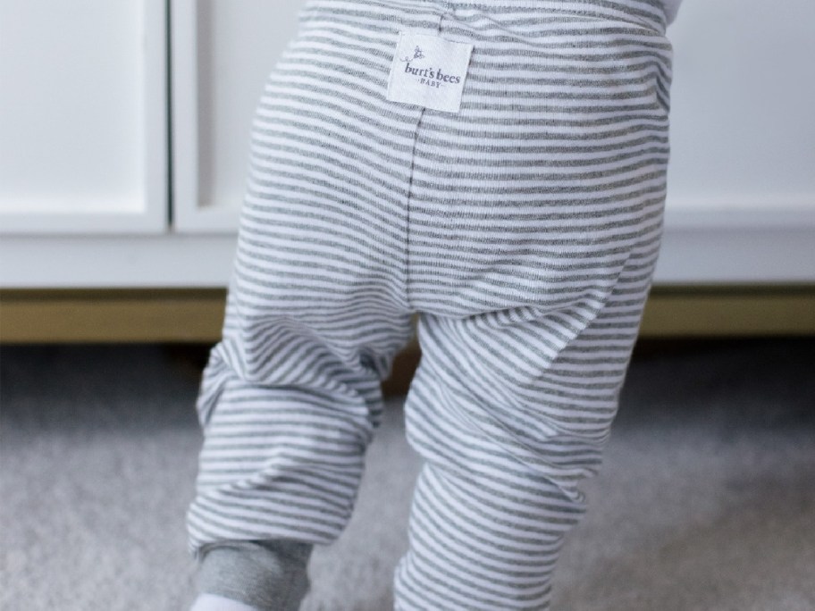 Burt's Bees Organic Cotton Footless Baby Pants 2 Pack