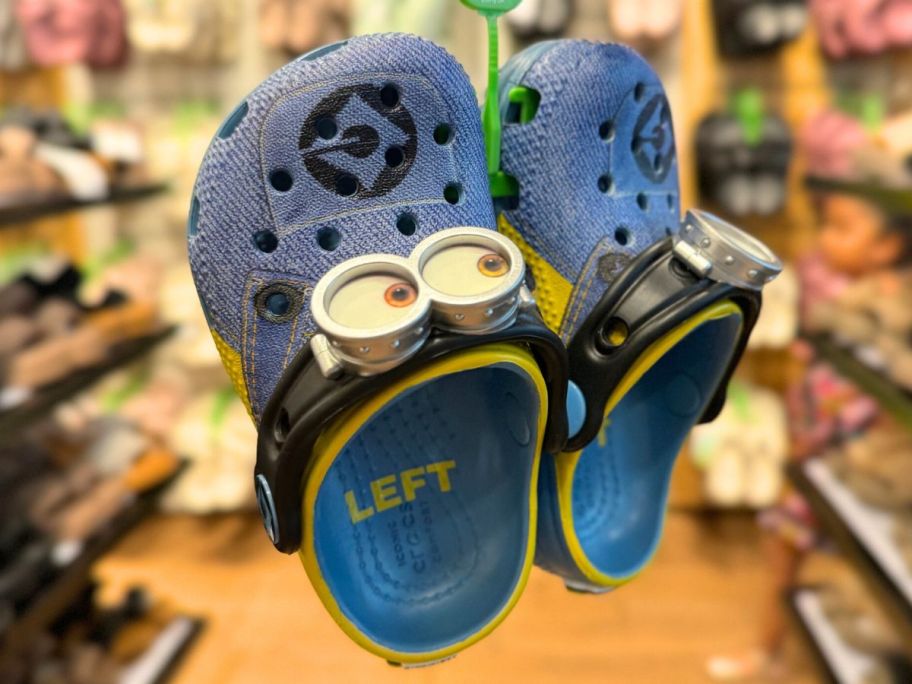 A Pair of Toddler Minions Crocs