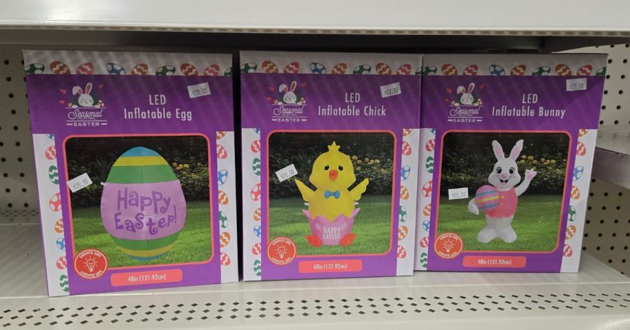 Easter inflatables at Dollar Tree