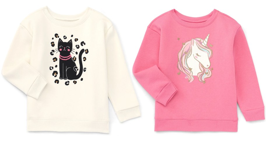 Garanimals Toddler Girl Graphic Fleece Sweatshirt
