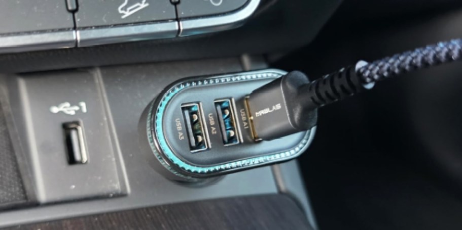 Fast Car Charger Only $5.62 on Amazon (Reg. $15) – Charge 4 Devices at Once
