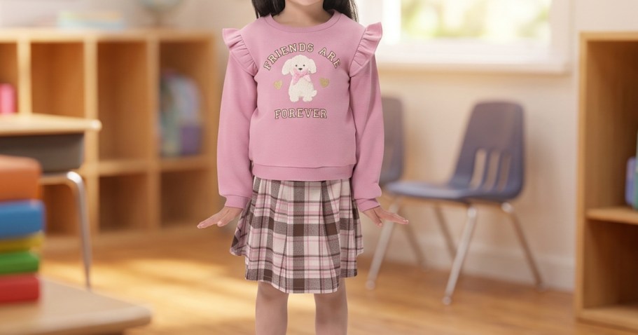 Kohl’s Girls 4-Piece Clothing Set Just $16.40 (Reg. $44) + More