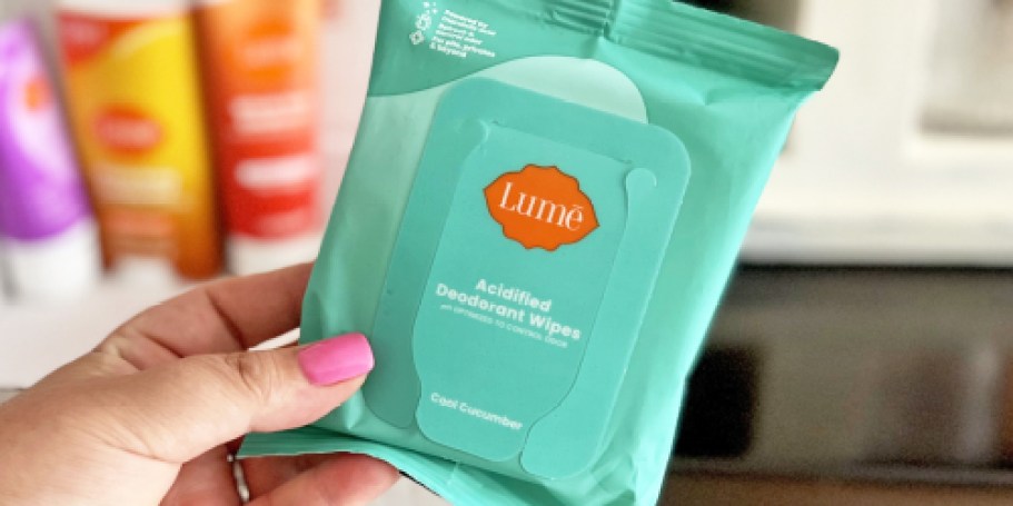 Lume Deodorant Wipes 3-Pack Just $10.78 Shipped on Amazon (Reg. $30) + More