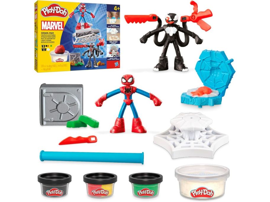 Play-Doh Marvel Spider-Man Launch & Slice Battle Playset  