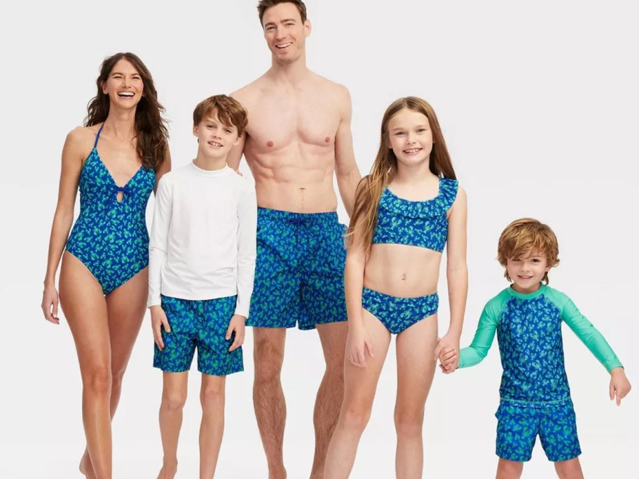 Roller Rabbit x Target Lobster Matching Family Swimwear