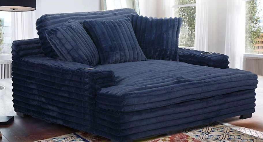 Sams club chaise in navy blue