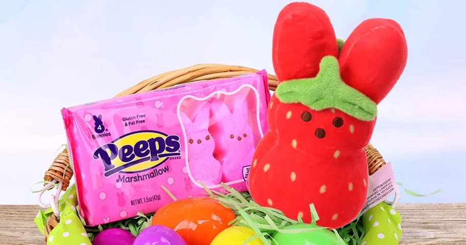 Strawberry Peeps Plush Gift Set