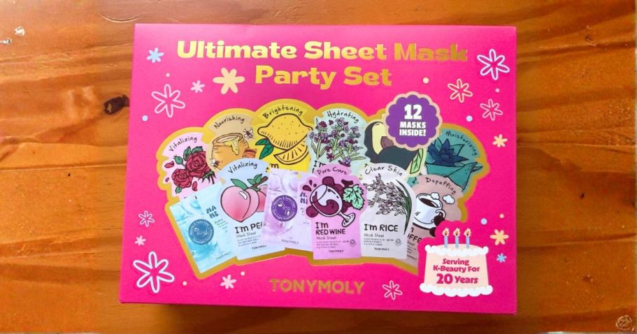 TONYMOLY Sheet Masks 12-Pack Just $16.62 Shipped on Amazon ($1.39 Each!)