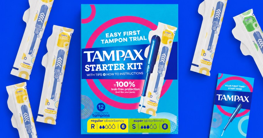 Tampax Tampons Starter Kit Just $3.97 After Walmart Cash (Perfect for Tweens & Teens)