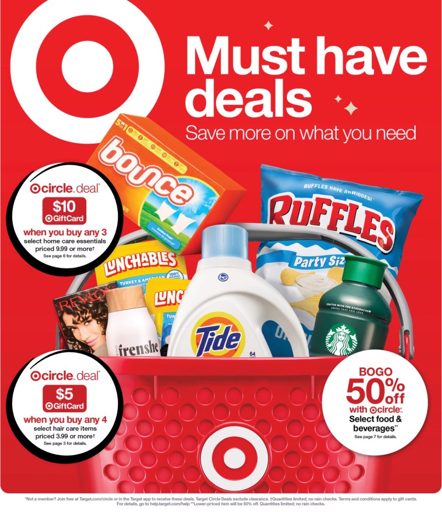 page from Target ad