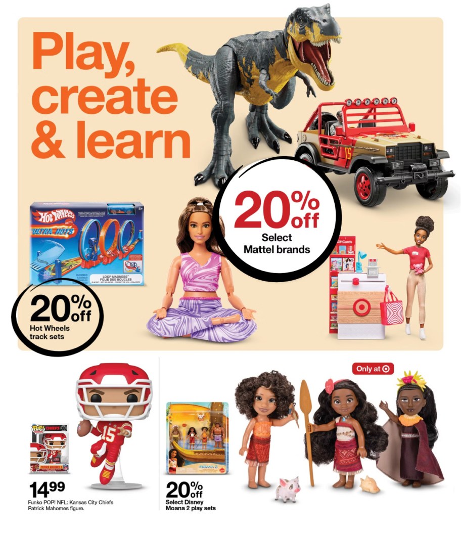 page from Target ad