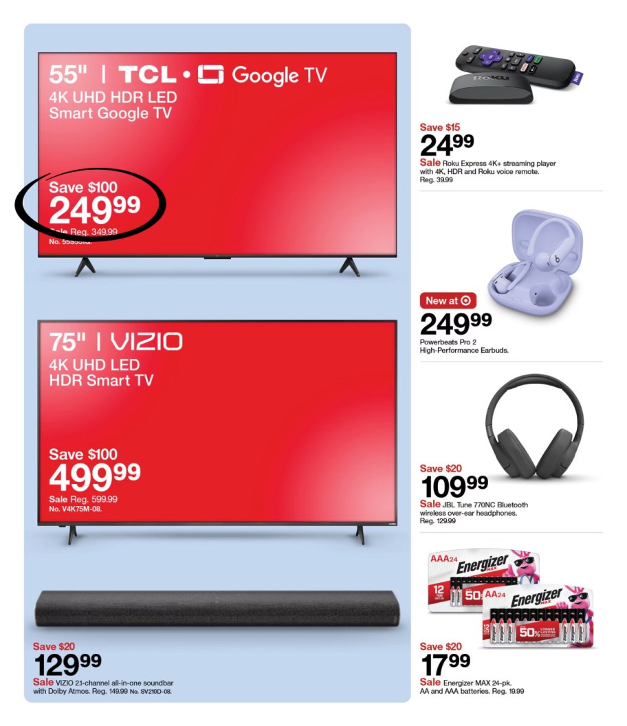 page from Target ad